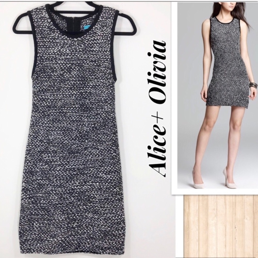 Alice and Olivia Havana Eyelash Dress
